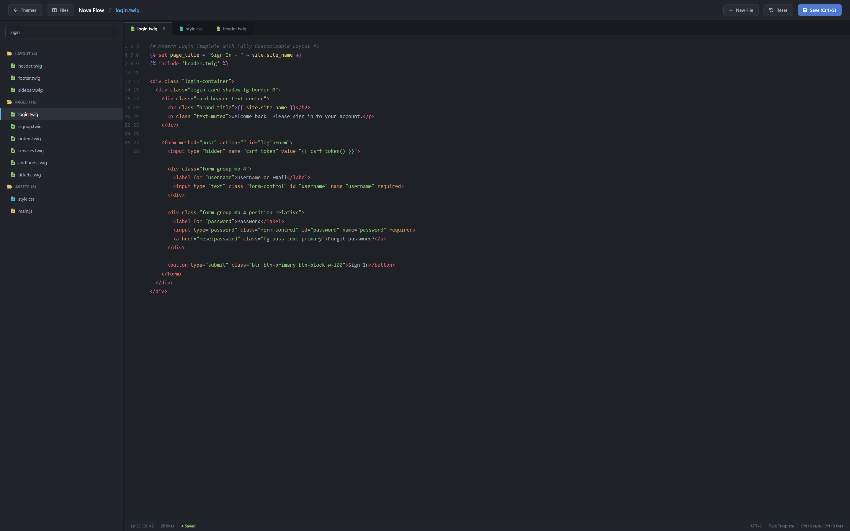 Rented Panel Edit your theme in code.