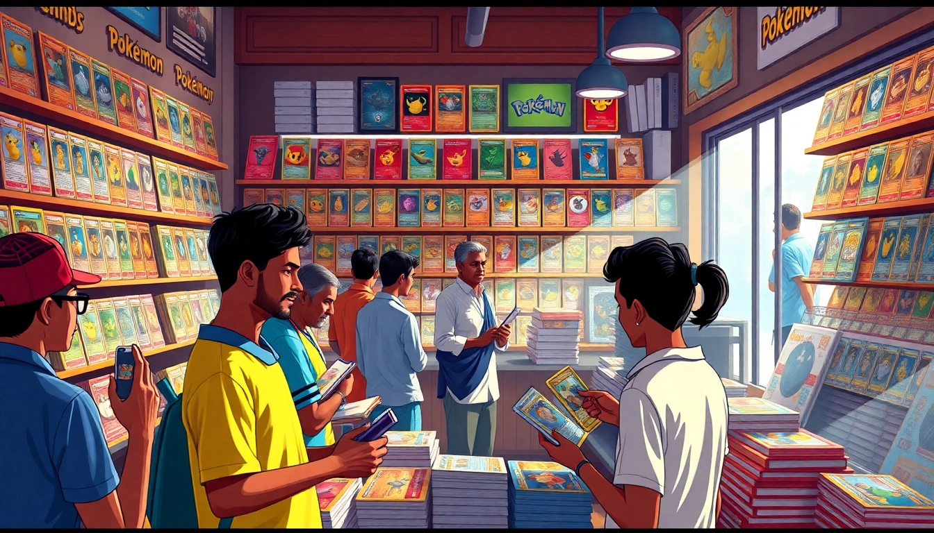 Explore the vibrant world of Pokemon tcg india with collectors engaging in trading cards.