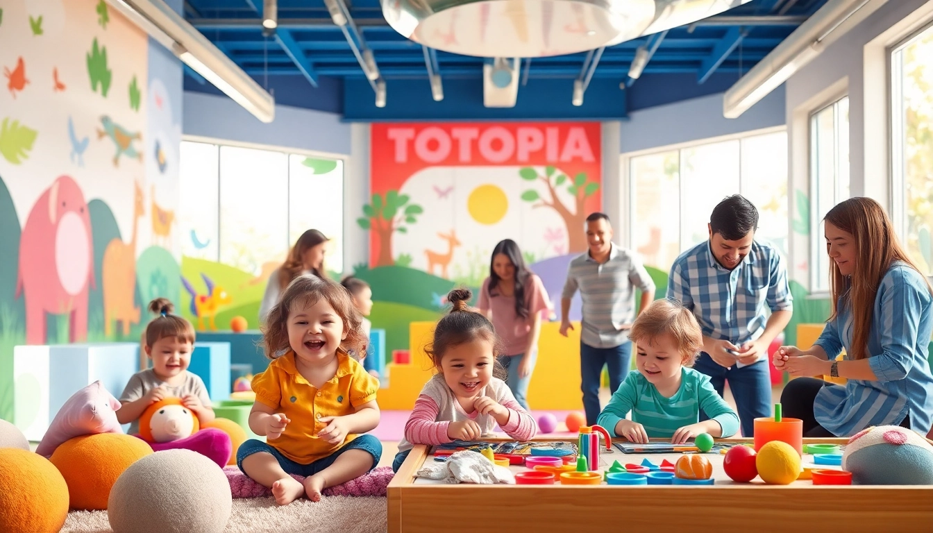 Aktivitas seru di totopia, ruang bermain kreatif untuk anak-anak dengan berbagai permainan dan interaksi.