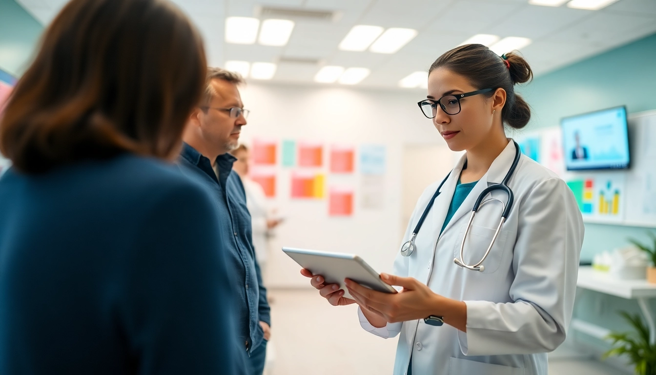 Understanding how does eprescribing work through a healthcare professional's interaction with a digital tablet.