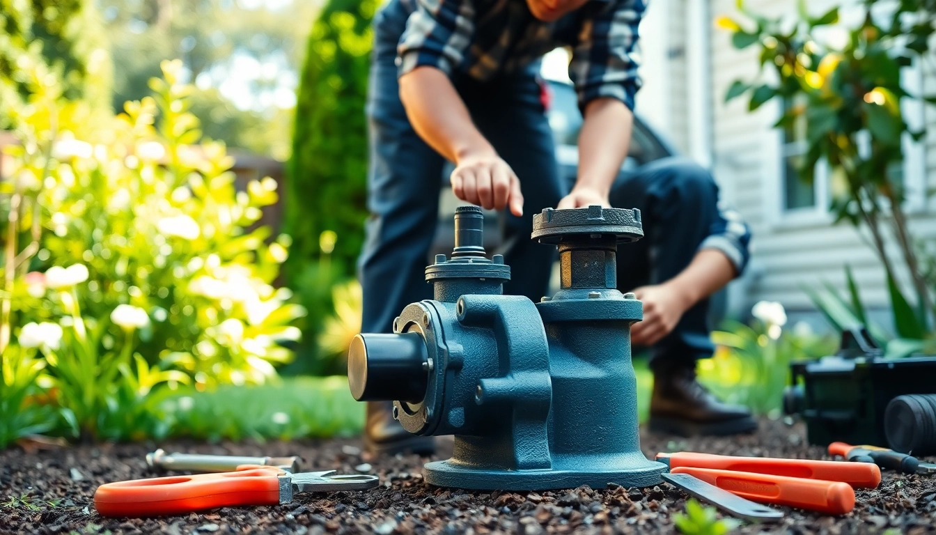 Expert handling a well pump replacement in Lacey, WA, highlighting service quality and reliability.